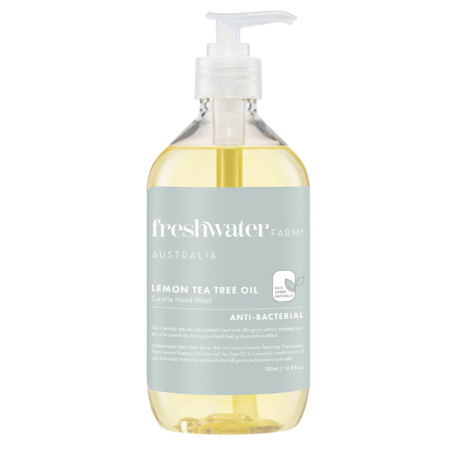 Lemon Scented Tea Tree Oil, Antibacterial Castile Hand Wash