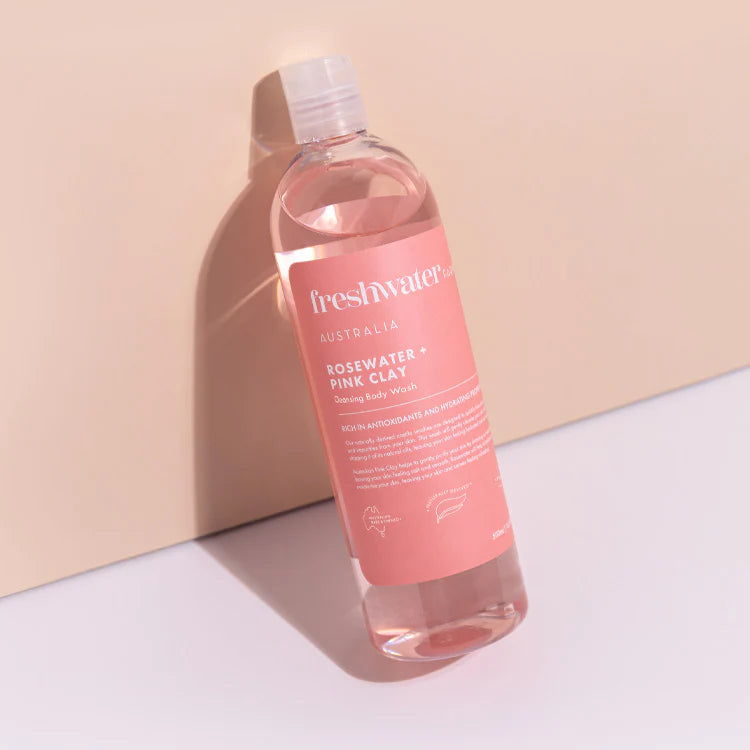 Cleansing Rosewater + Pink Clay Body Wash